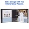 Avery Durable View 3 Ring Binders, 2 Inch Slant Rings, 530-Sheet Capacity, DuraHinge, 2.8 Inch Wide Spine, Customizable Clear Cover and Spine, Black Binders (12-pack of 17031)